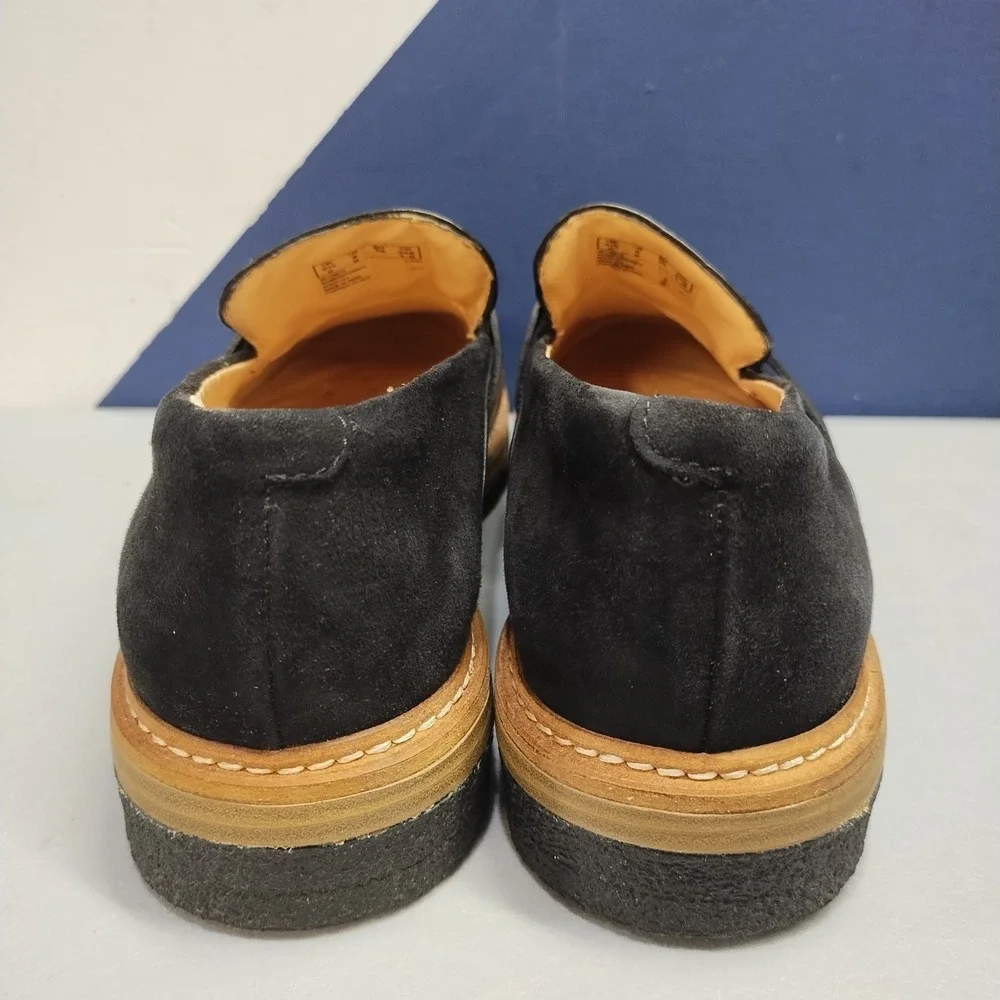 Clarks Zante Spring Loafers Womens US 8M Black Tassel Almond Toe Comfort Slip On